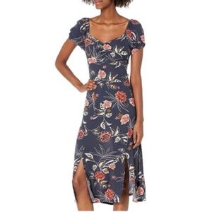 Roxy Soul Values Midi Dress – Mood Indigo Sunset Boogie – Size Small – Like New